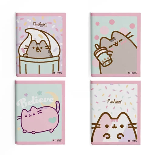 Cuaderno Pusheen 16x21 Tapa dura x48 hojas Mooving