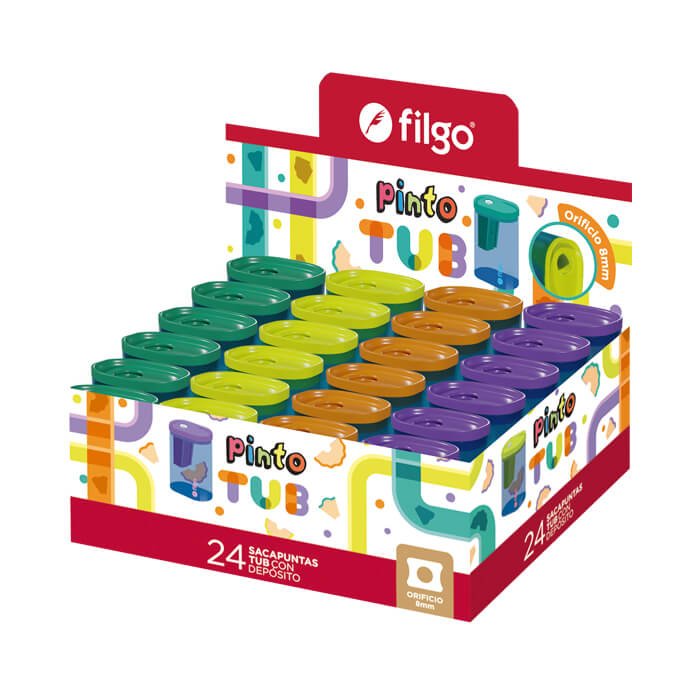 Sacapuntas con Depósito Pinto Tub Filgo