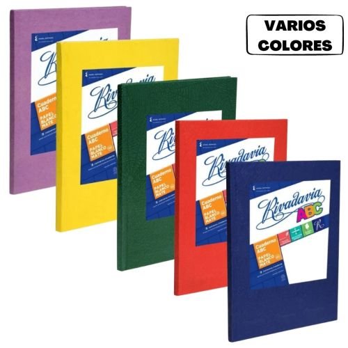 Cuaderno ABC 19x23.5 cm Forrado x50 Hojas Rayado Rivadavia