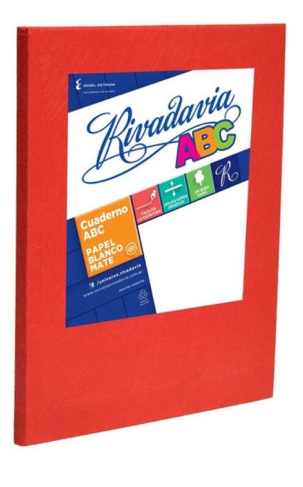 Cuaderno ABC 19x23.5 cm Forrado x50 Hojas Cuadriculado Rivadavia