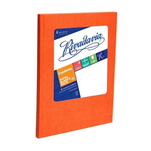 Cuaderno Escolar 16x21cm Forrado x50 Hojas Cuadriculado Rivadavia