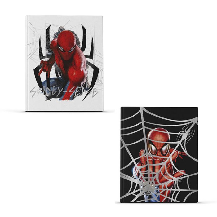 Cuaderno ABC Spiderman 19.5 x 24 Tapa dura x48 hojas Mooving