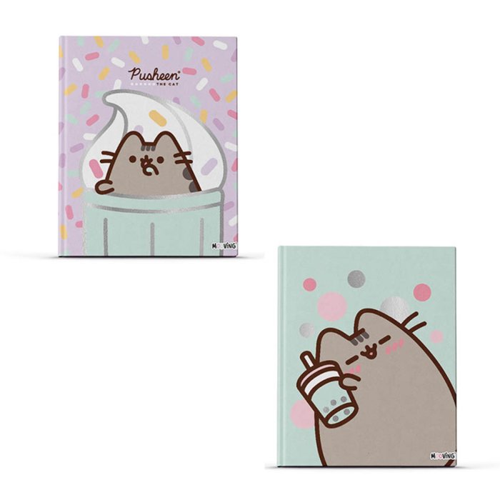 Cuaderno ABC Pusheen 19.5 x 24 Tapa dura x48 hojas Mooving