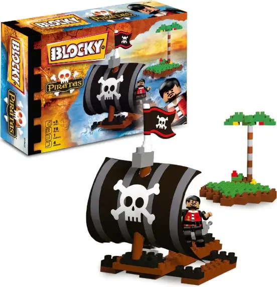 Blocky Balsa Pirata (78 piezas)