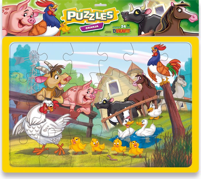 Puzzle Granja Cuadro X 24 Piezas Duravit