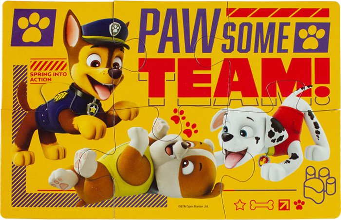 Rompecabezas de Paw Patrol. 6 Piezas