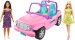 Vehiculo Jeep con Muñeca Barbie y Amiga