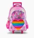 Mochila Footy con Carro 18" Pop It  Heart con Luz Led