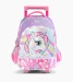 Mochila Footy con Carro 18" Unicornio Arcoíris con Luz Led