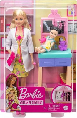 Muñeca Barbie Pediatra con Bebe