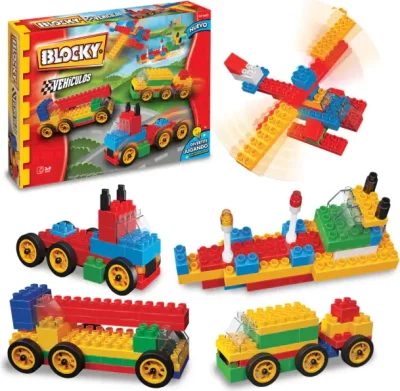 Blocky Vehículos 140 piezas