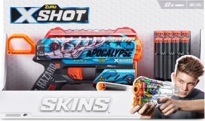 X-shot Pistola Skins Flux + 8 Dardos