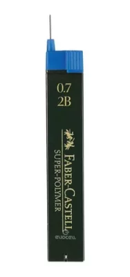 Minas Faber Castell 0.7mm 2B x 12 unidades