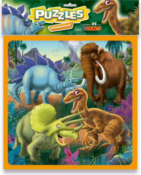 Puzzle Dinosaurios X 25 Piezas (grande)